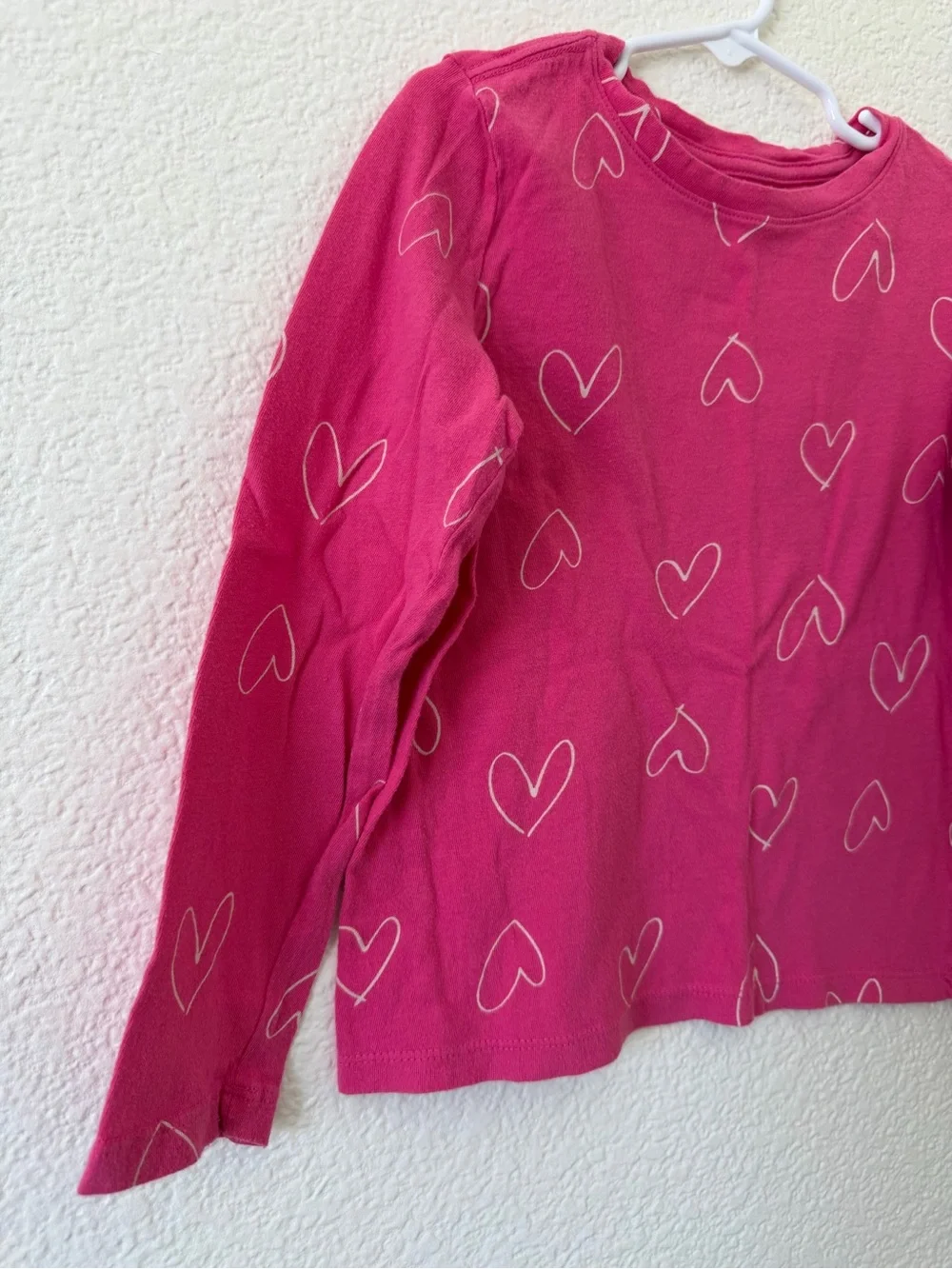 Old Navy Pink Heart Softest Tee